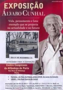 Cartaz Álvaro Cunhal - Excursão